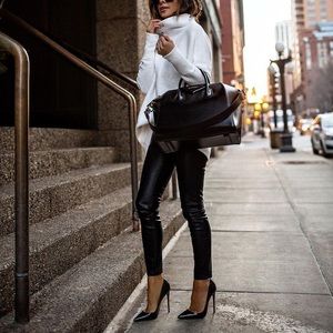 Nine West Classic Black Leather Pump Heels